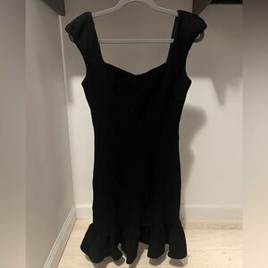 Rebecca Taylor black sweetheart neck dress, sz 4